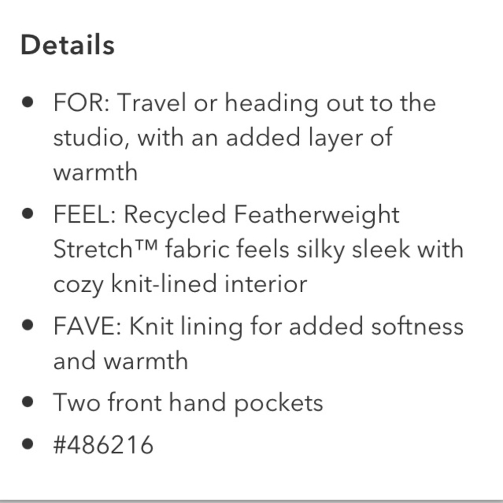 Athleta Attitude Lined Pant Size 6 - Picture 6 of 8